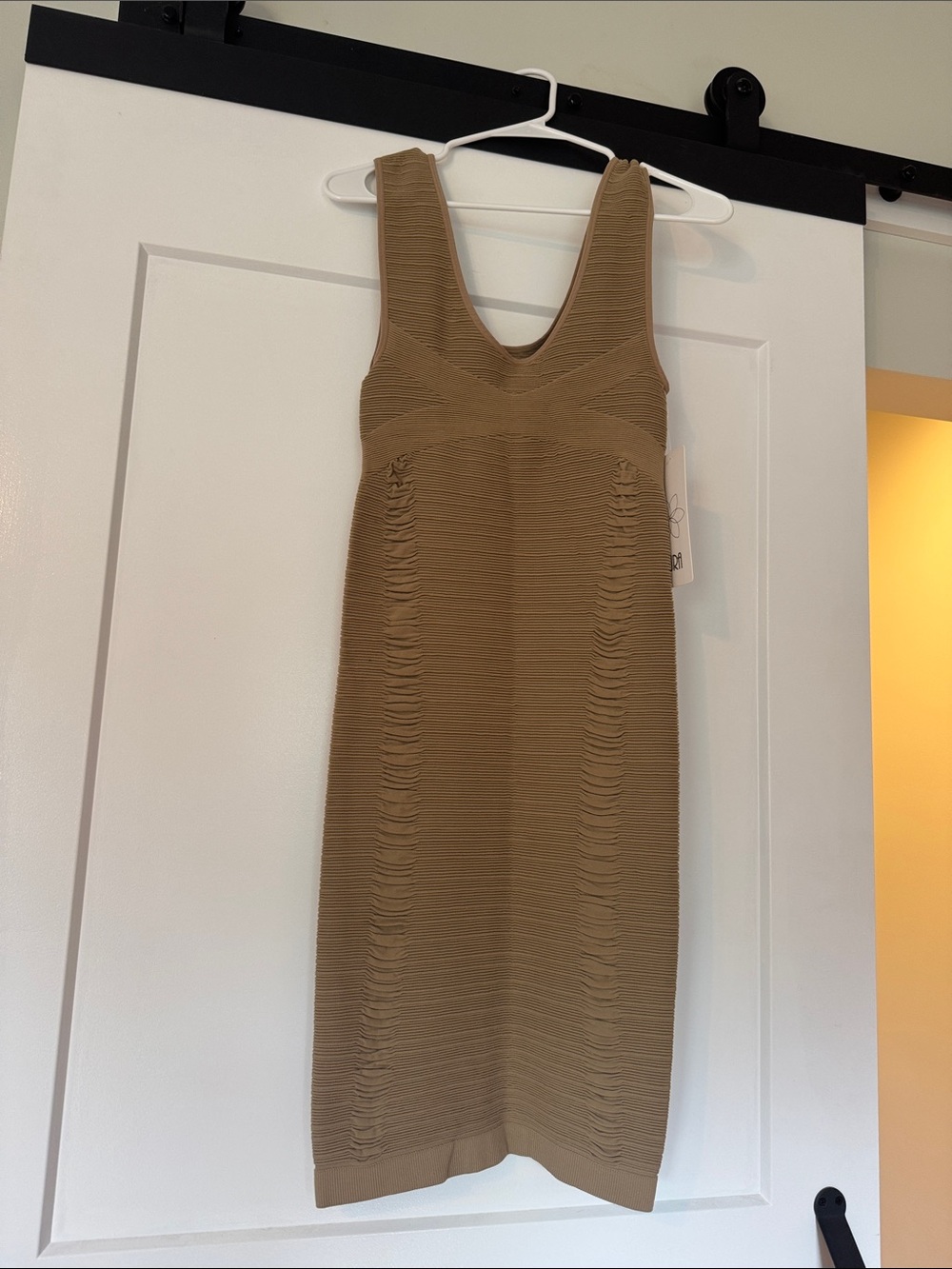 Aura Bodycon Ribbed Midi Dress